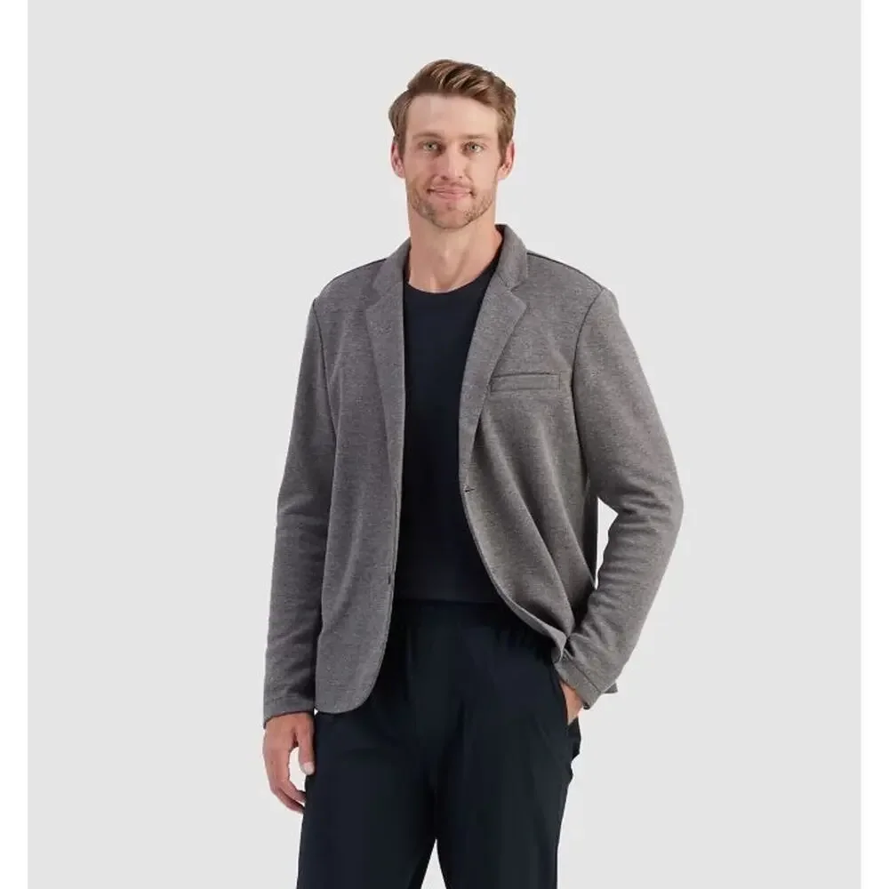 R.O.W Men's Polyester Blend Brody Two Button Blazer in Charcoal Grey‎ Small $60